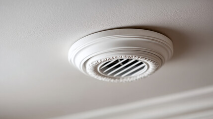 Ceiling vent with decorative medallion design, enhancing interior aesthetics while providing ventilation