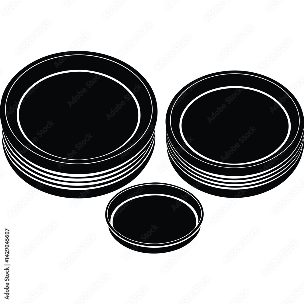 Poster isolated black vector photographer using element lens filter with white background