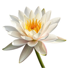 Delicate lotus flower png floral petals png water lily png transparent background image