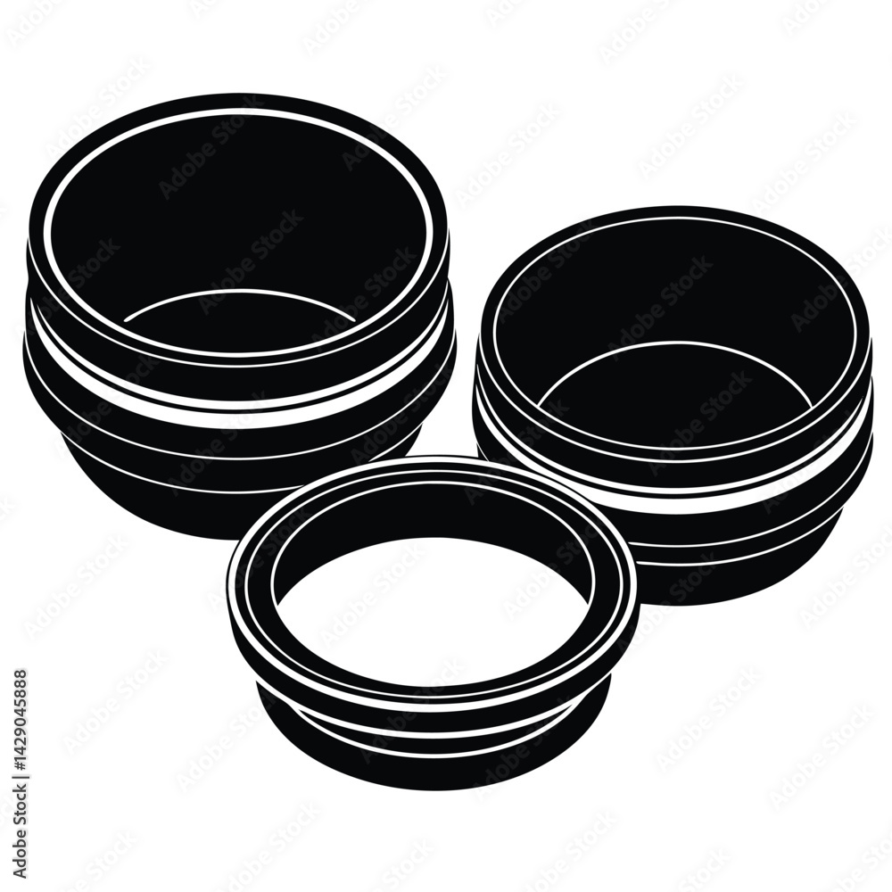 Poster isolated black vector photographer using element lens filter with white background