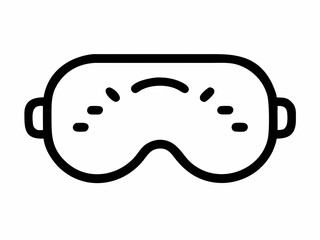 Depicting Sleep Mask Icon for Rest and Relaxation