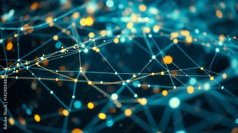 Poster electronic signals weaving through a global network a tapestry of tech connectivity 4k