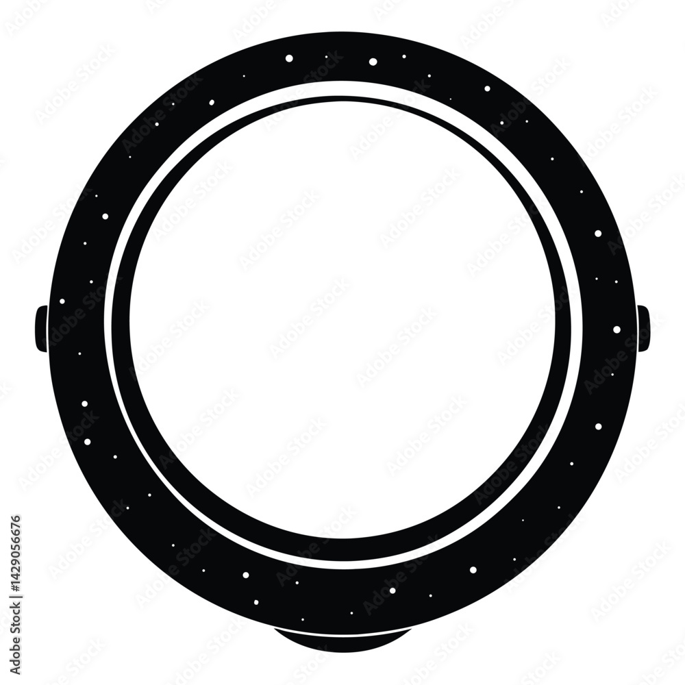 Poster isolated black vector photographer using element ring light with white background