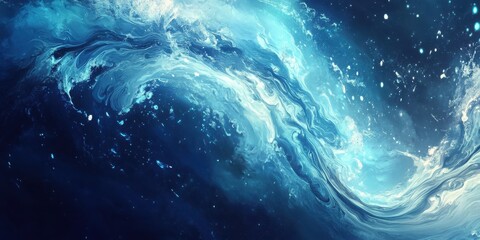 Fototapeta premium Pulling liquid swirl with radiant streak, subtle background