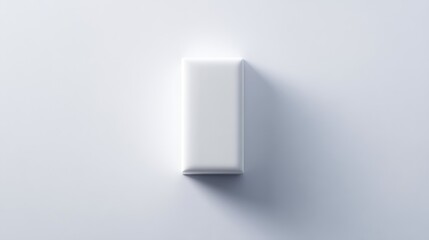 Blank white rectangular bar on white background