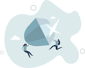 Core value or value proposition, CLV customer lifetime value or company valuation, profit or corporate worth concept. character life .