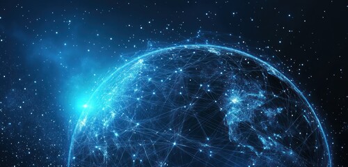 Obraz premium Global network connections