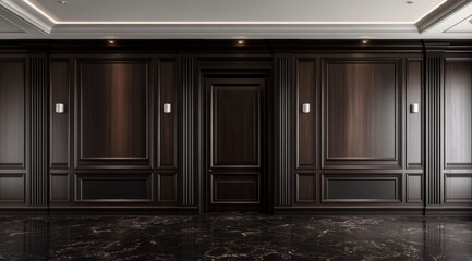 Darkly Elegant Formal Entryway