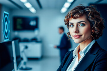 Confident Businesswoman in Modern Office