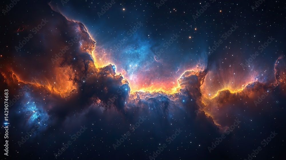 Canvas Prints nebulae are interstellar clouds of gas and dust