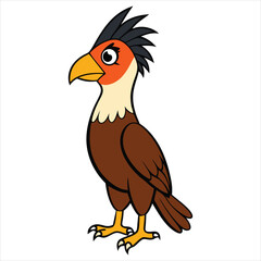 A red-billed hornbill, a wild bird with a distinctive red beak, is shown alongside a red-billed toucan and a bird of prey like a hawk in this nature illustration