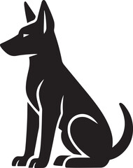 Dog silhouette Vector | Minimalist & Trendy Dog Silhouette Design | Unique & Stylish Dog Artwork for Vector design