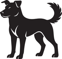 Dog silhouette Vector | Minimalist & Trendy Dog Silhouette Design | Unique & Stylish Dog Artwork for Vector design