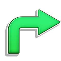 Dynamic Green Arrow Graphic for Promotional and Marketing Use