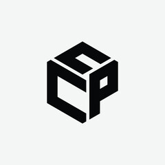 226 a rectangle polygon hexagon shape alphabet word letter geometric educational learning logo N C P