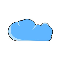 blue cloud icon
