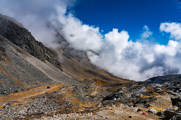 Lauribina Pass Trekking in the Himalayas og  Nepal in Langtang National Park's Gosaikunda Section