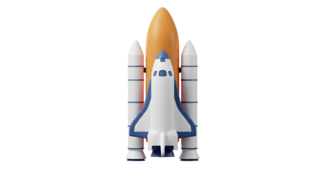 Isolated Space Shuttle Ready for Launch