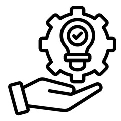 Business Solutions  Icon Element For Design	