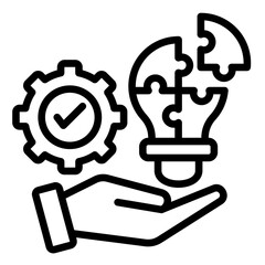 Problem Solving  Icon Element For Design	