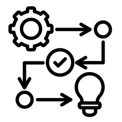 Business Roadmap  Icon Element For Design	
