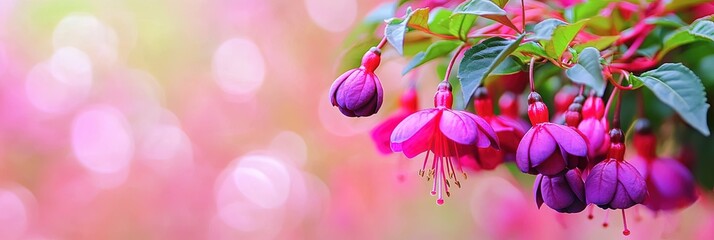beautiful fuchsia flower 