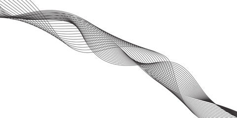 Abstract wavy banner. Design element. .Curved wavy lines tech futuristic motion background .Vector illustration. business lines white wave element for design. Stylized line art background.