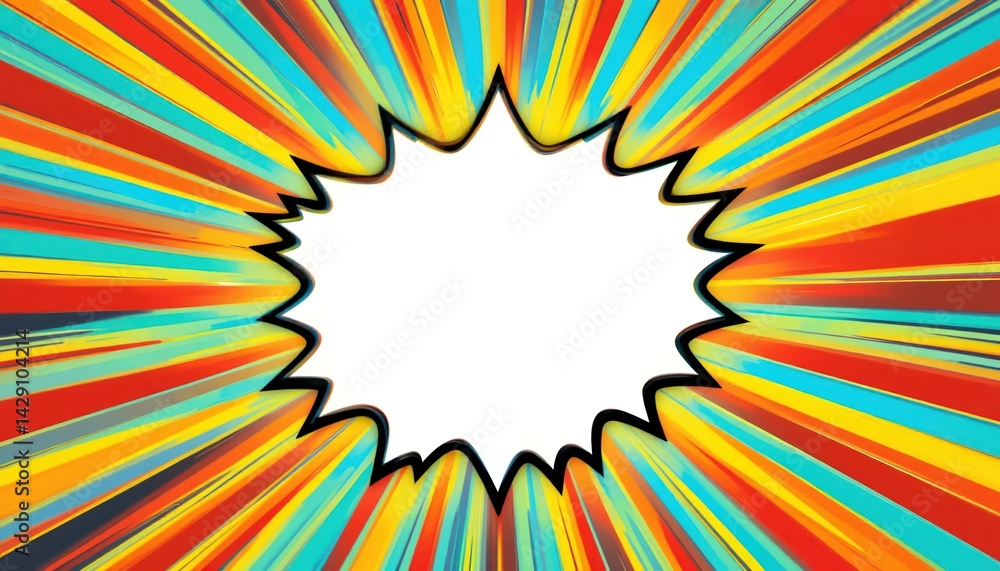 Poster dynamic burst of colorful energy abstract background graphic design vibrant environment artistic vie