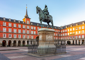 Plaza Mayor (Main square) in Madrid, Spain