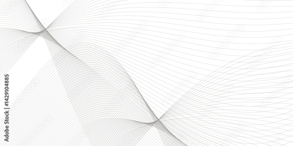 Poster abstract grey, white smooth element swoosh speed wave modern stream transparent background. abstract