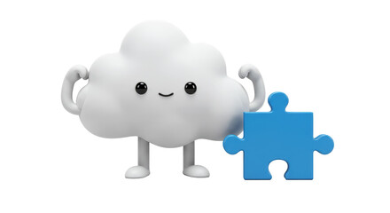 Isolated Strong Cloud with Puzzle Piece