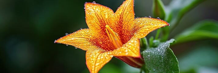 beautiful monk's hood flower 