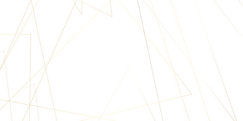 Abstract luxury seamless premium shiny golden random chaotic square and triangle lines on transparent background. Vector, illustration