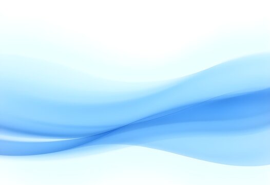 A simple abstract vector design featuring smooth blue gradient lines, curves, and waves on a clean white backdrop.