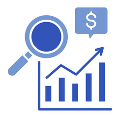 Market Research  Icon Element For Design	