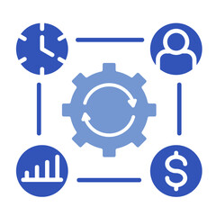 Resource Management  Icon Element For Design	