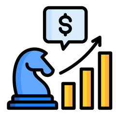 Growth Strategy  Icon Element For Design	