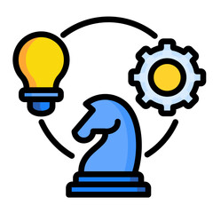 Strategic Development  Icon Element For Design	