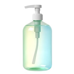 Green Liquid Soap Bottle Pump Dispenser Packaging Design