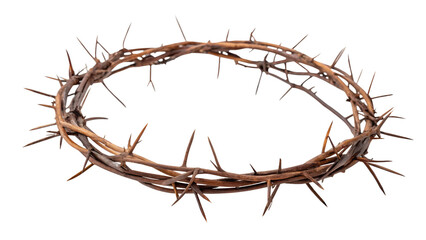 Crown of thorns isolated on transparent background
