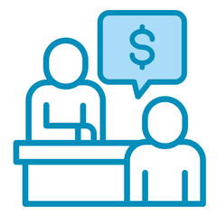 Financial Consulting  Icon Element For Design	