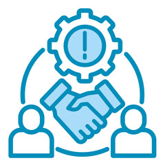 Conflict Resolution  Icon Element For Design	