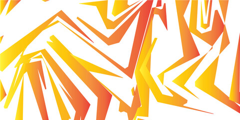 Abstract orange geometric pattern with sharp angular shapes. yellow vector pattern with broken polygonal shapes. Retro vector pattern background. Backdrop with lines, triangles. Gold Marbleized Stripe