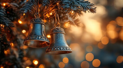 Silver bells create a cheerful and festive sound