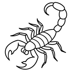 Simple Scorpion Outline Design