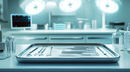 English: High-tech surgical instruments collection