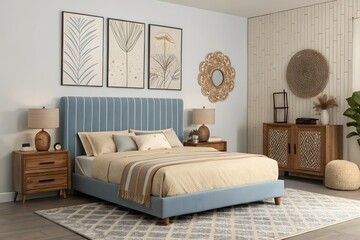 Modern luxury living room with stylish furniture and elegant interior design