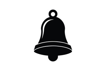Silhouette art illustration of Christmas bell.eps