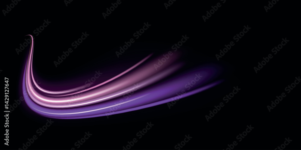 Poster speed connection vector background. vector swirl trail effect. abstract vector fire circles, sparkli