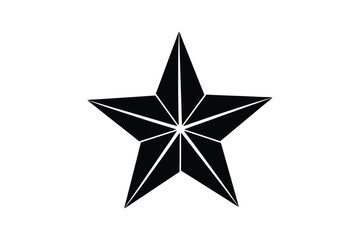 Obraz premium Silhouette art illustration of Christmas star.eps